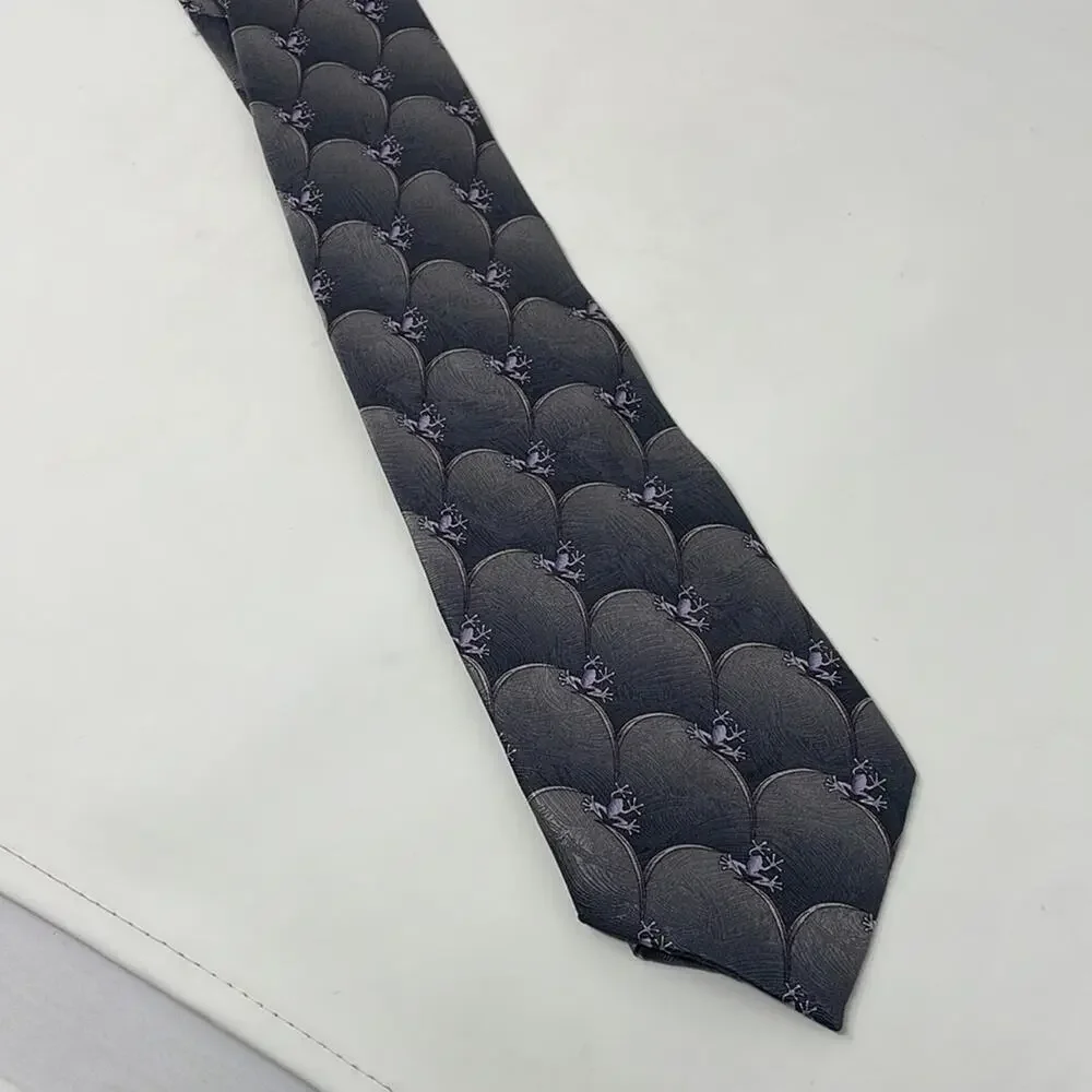 The Nature Conservancy Maki Frog 100% silk men’s tie